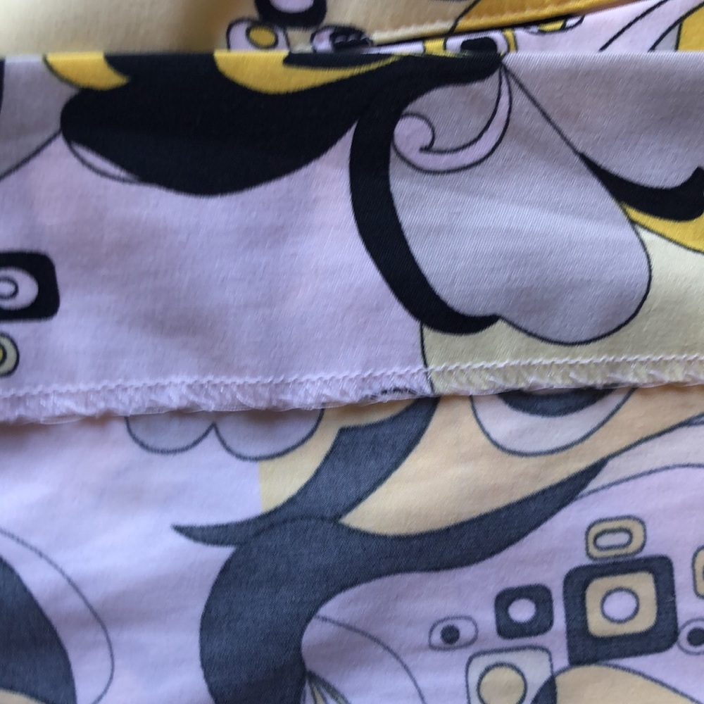 Bette & Court golf sport skort 80’s 90’s pattern geometric yellow and black - Picture 13 of 16